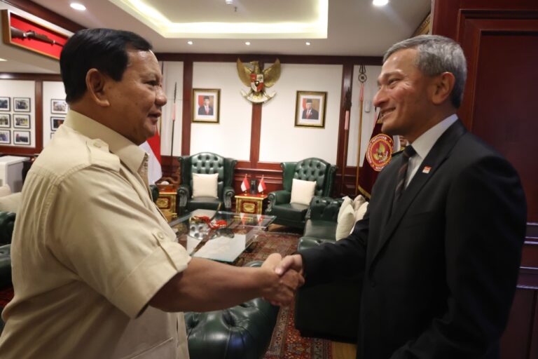 Prabowo Terima Kunjungan Kehormatan Menlu Singapura